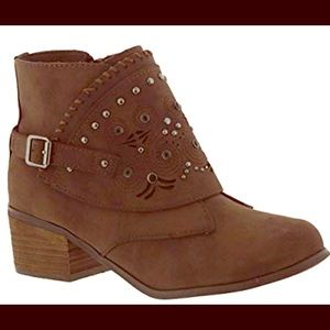 “Not Rated” sequin ankle boot